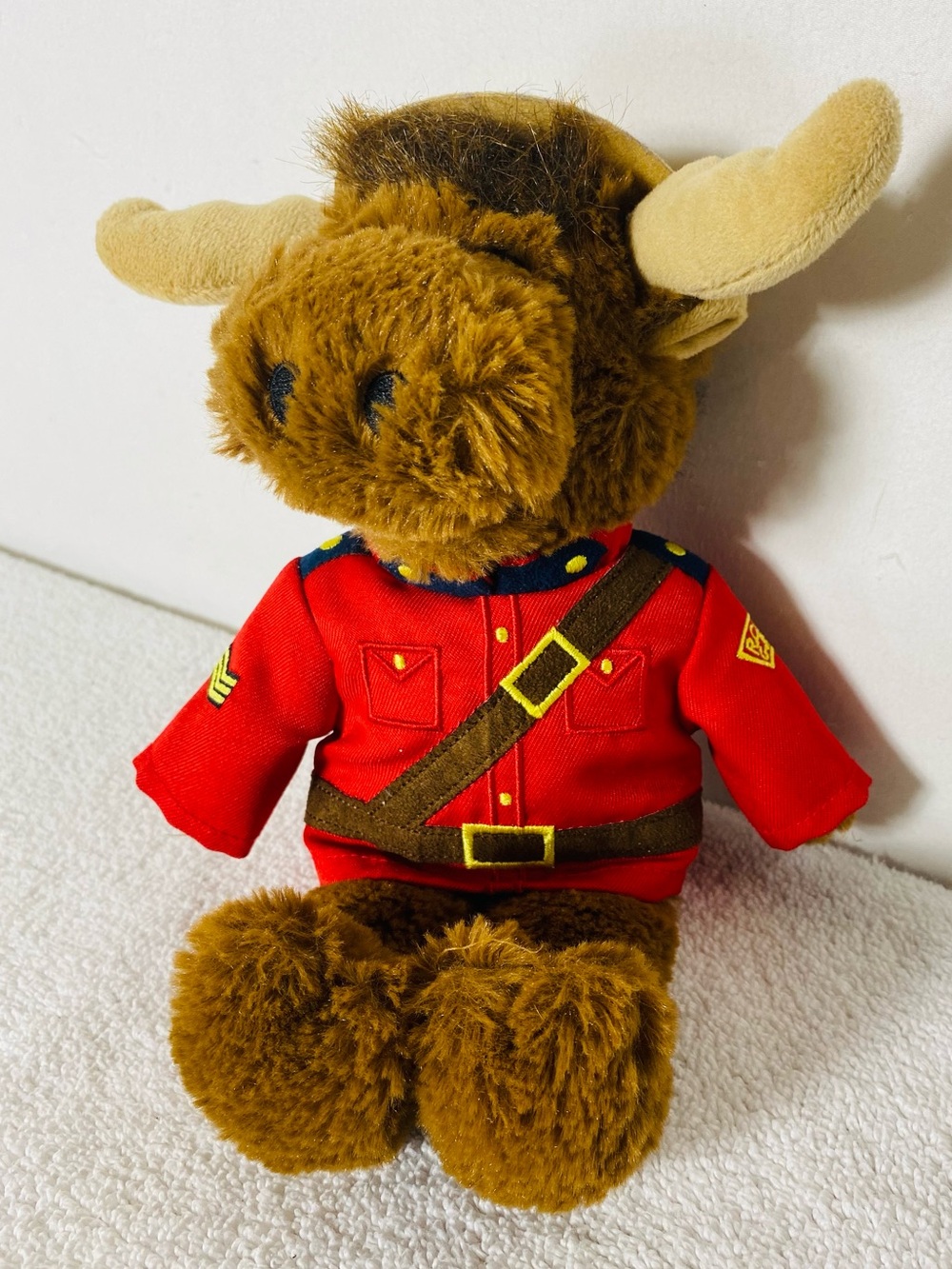 Royal Canadian Mounted Police Sergeant Bull Moose Stuffed Animal Mountie Moose